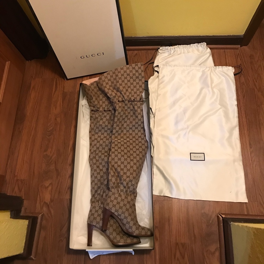 ❤️Original GG Canvas Over the Knee Boot ❤️